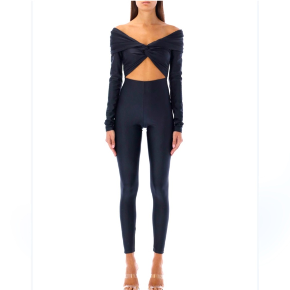 NBD Midnight Off-Shoulder Jumpsuit